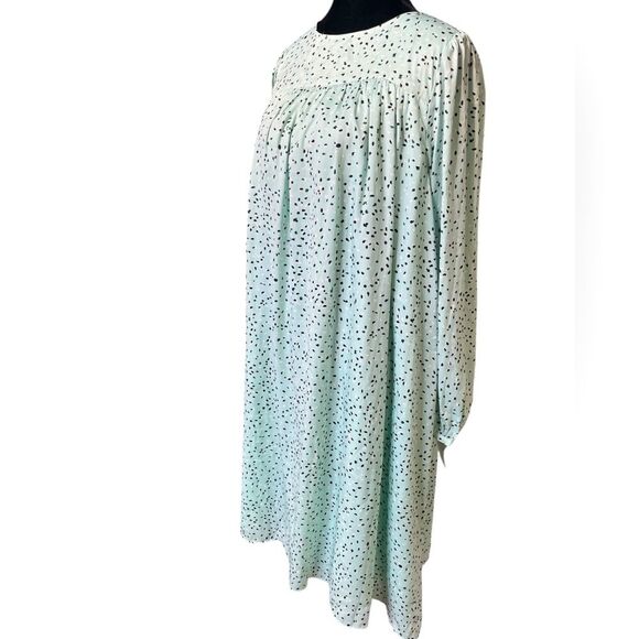 Ann Taylor Green and Blue Bishop Sleeve Sundress - Picture 2 of 8